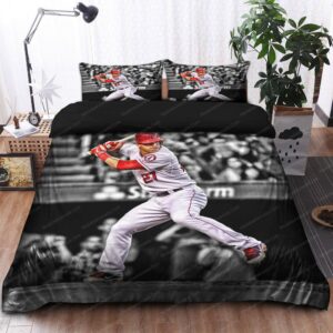 Mike Trout Los Angeles Angels Mlb 15 Logo Type 1447 Bedding Sets Sporty Bedroom Home Decor