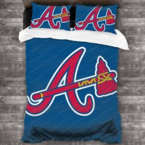 Atlanta Braves Baseball Sport 12 Logo Type 1493 Bedding Sets Sporty Bedroom Home Decor