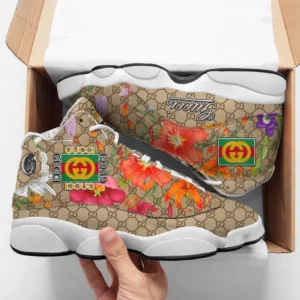 Gucci Flower Air Jordan 13 Luxury Fashion Shoes Trending Sneakers