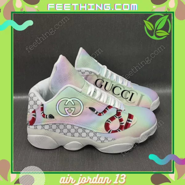 Gucci Snake  Logo Air Jordan 13 Fashion Trending Sneakers Luxury Shoes