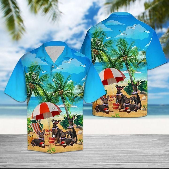 Miniature Pinscher Hawaiian Shirt