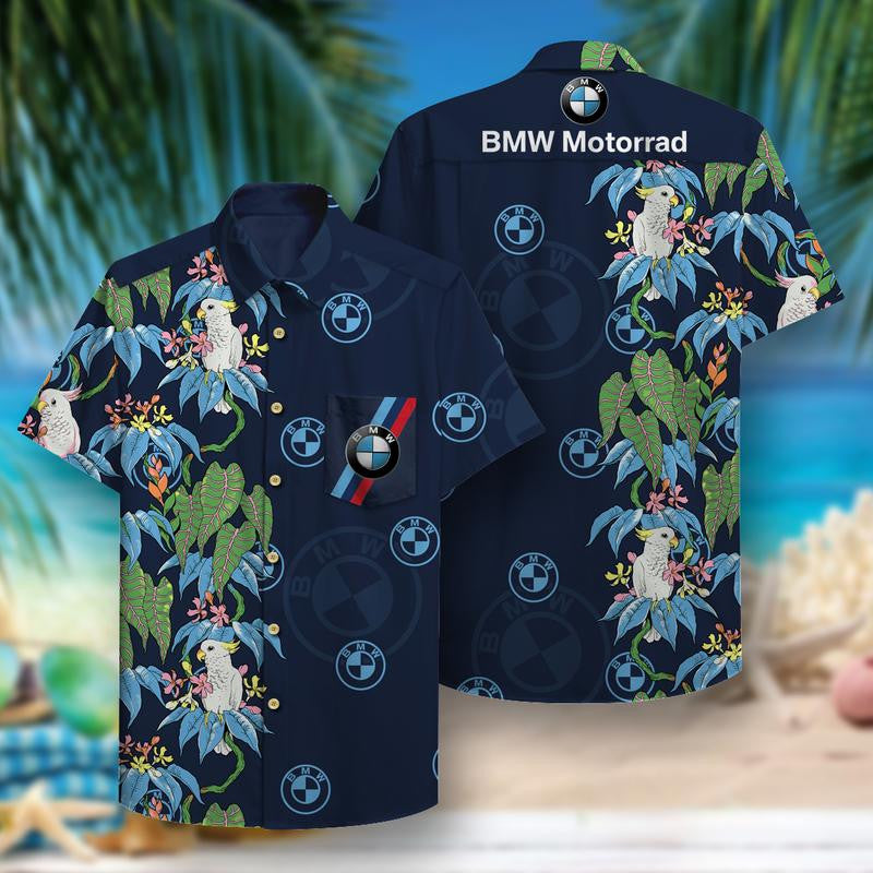 Bmw Motorrad Pattern Hawaiian Shirt