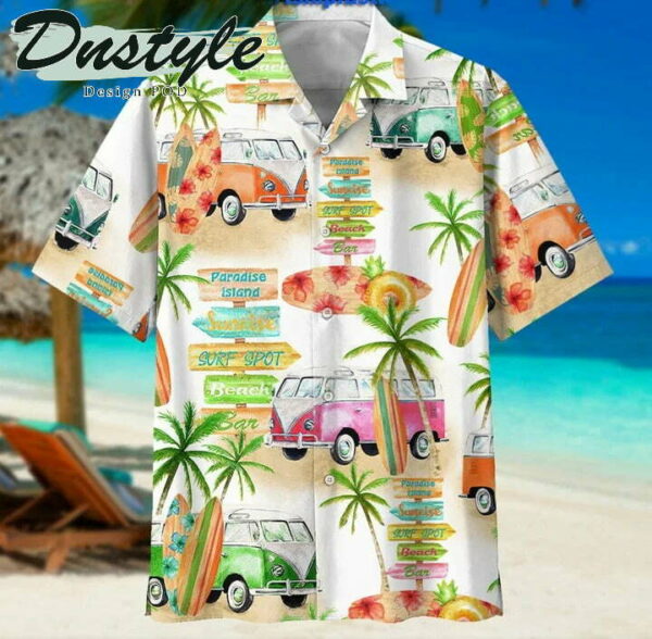 Camper Van And Hawaiian Shirt Beach Summer Outfit