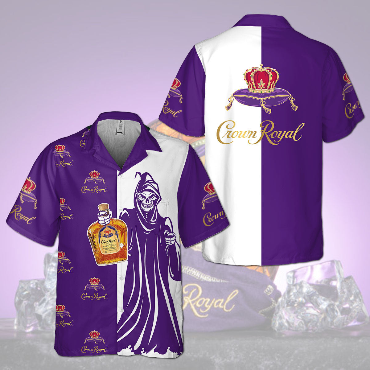 Crown Royal Death Hawaiian Shirt Outfit Summer Beach