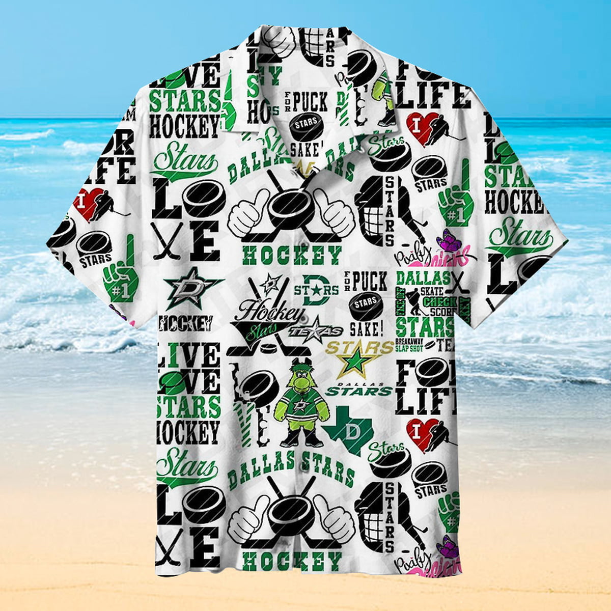 Dallas Stars Hawaiian Shirt Beach Summer Outfit