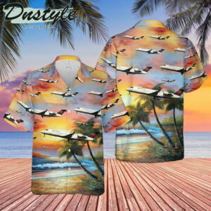 Endeavor Air Bombardier Crj200Lr Hawaiian Shirt