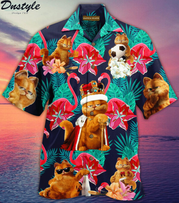 Garfield Cat Hawaiian Shirt Outfit Summer Beach