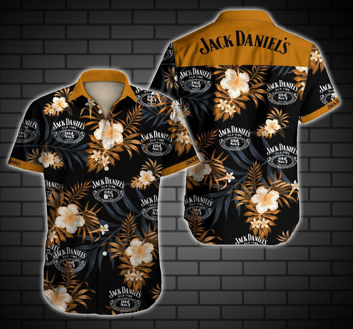 Jacks And Hibiscus Hawaiian Shirt