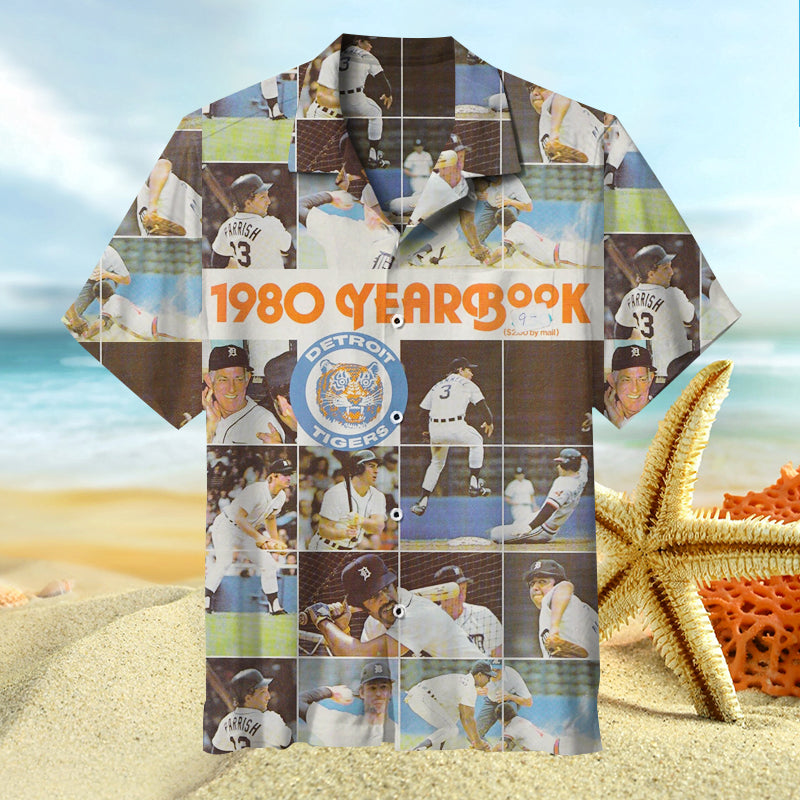 Retro Detroit Tigers Hawaiian Shirt