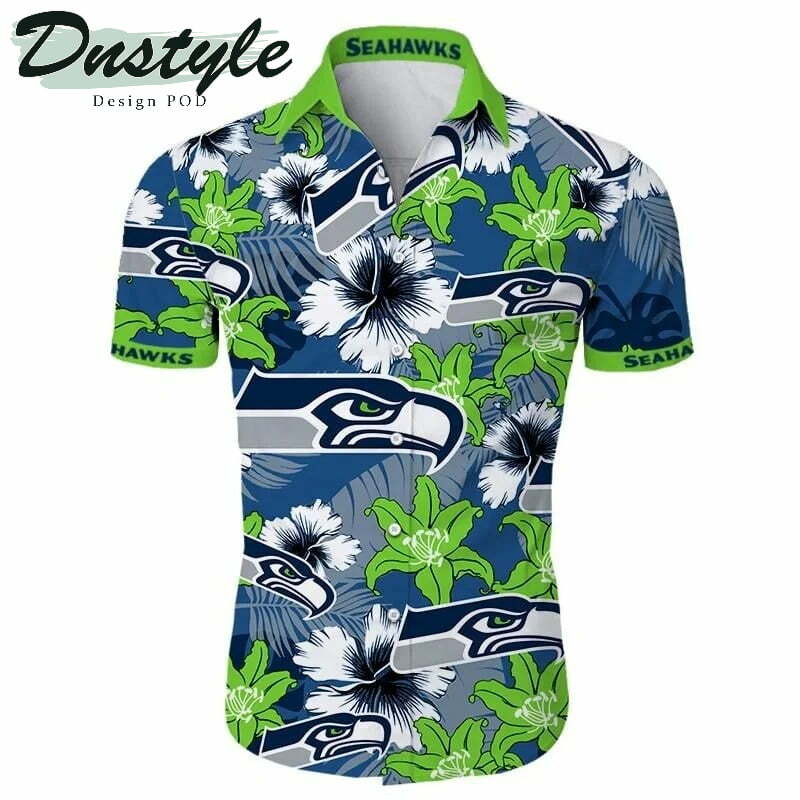 Seattle Seahawks Tropical Hawaiian Shirt