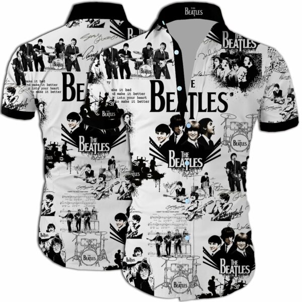 The Beatles Band All Over Ed Maria Hawaiian Shirt