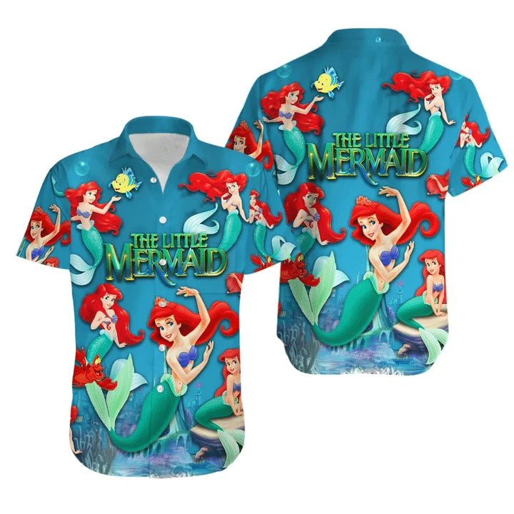 The Little Mermaid Cute Hawaiian Shirt