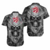 Toronto Raptors Fan Skull Hawaiian Shirt