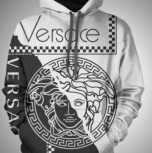 Gianni Versace White Black Type 1092 Luxury Hoodie Outfit Fashion Brand