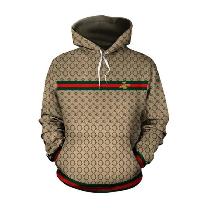 Gucci Bee Brown Type 1086 Hoodie Outfit Fashion Brand Luxury