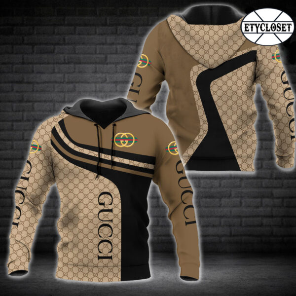 Gucci Brown Type 1057 Hoodie Outfit Fashion Brand Luxury