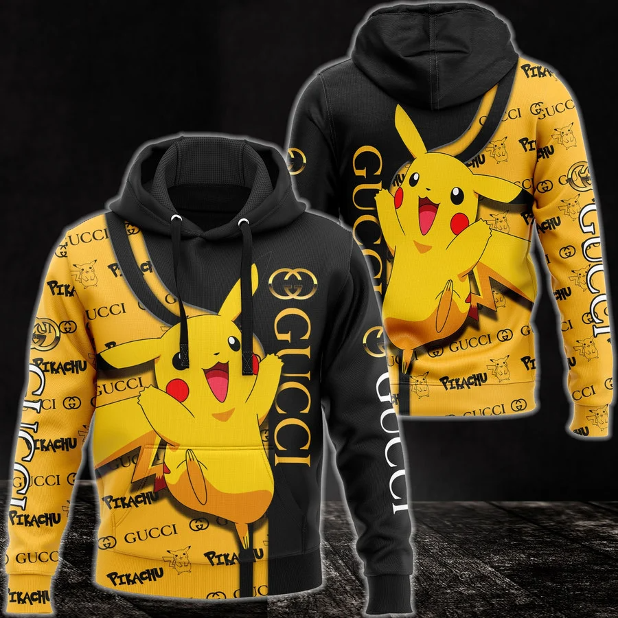 Gucci Pikachu Pokemon Type 1009 Hoodie Outfit Luxury Fashion Brand