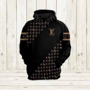 Louis Vuitton Black Brown Lv Type 924 Luxury Hoodie Fashion Brand Outfit