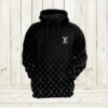 Louis Vuitton Black Lv Type 921 Hoodie Fashion Brand Luxury Outfit