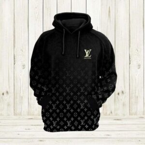 Louis Vuitton Black Lv Type 921 Hoodie Fashion Brand Luxury Outfit