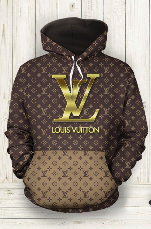 Louis Vuitton Brown Lv Type 899 Hoodie Outfit Luxury Fashion Brand