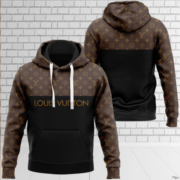 Louis Vuitton Brown Lv Type 886 Luxury Hoodie Outfit Fashion Brand