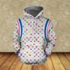 Louis Vuitton White Lv Type 835 Hoodie Fashion Brand Outfit Luxury