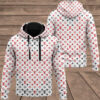 Louis Vuitton White Lv Type 833 Luxury Hoodie Outfit Fashion Brand