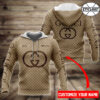 Personalized Gucci Brown Type 828 Luxury Hoodie Fashion Brand Outfit