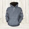 Dior Blue Type 805 Hoodie Outfit Luxury Fashion Brand