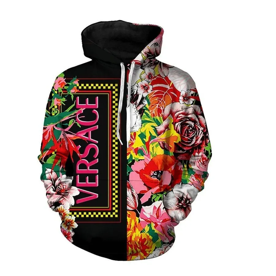 Gianni Versace Flower Type 799 Hoodie Fashion Brand Outfit Luxury