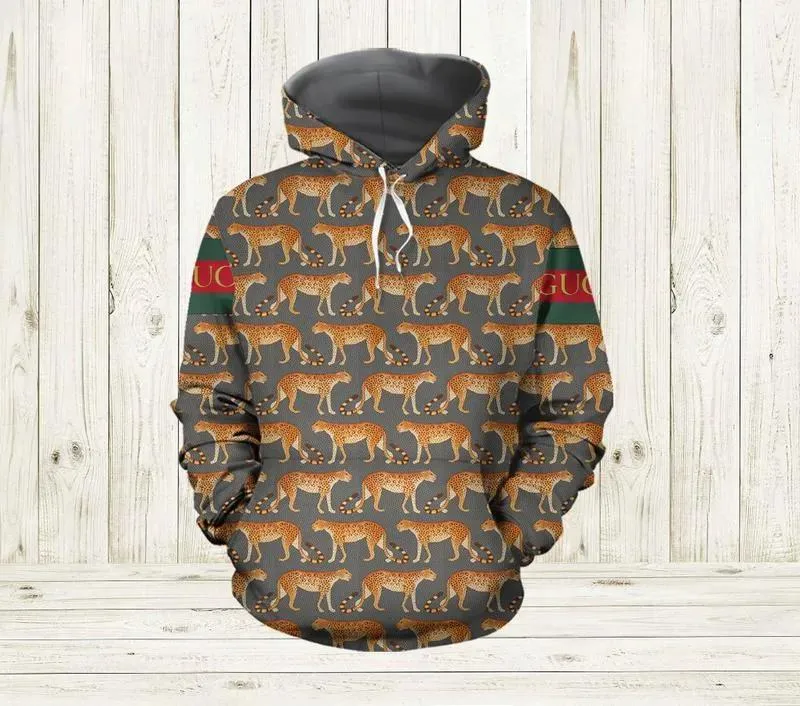 Gucci Leopard Type 714 Luxury Hoodie Outfit Fashion Brand