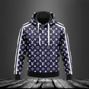 Louis Vuitton Blue Lv Type 644 Luxury Hoodie Outfit Fashion Brand