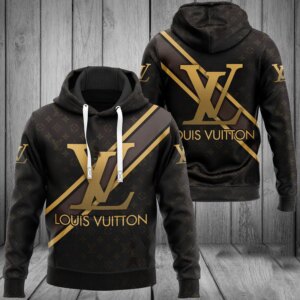 Louis Vuitton Dark Brown Lv Type 639 Luxury Hoodie Outfit Fashion Brand