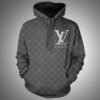 Louis Vuitton Grey Type 634 Hoodie Fashion Brand Luxury Outfit