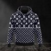 Louis Vuitton Navy Lv Type 614 Luxury Hoodie Fashion Brand Outfit