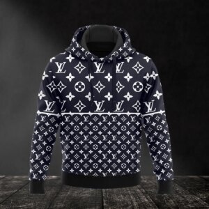 Louis Vuitton Navy Lv Type 614 Luxury Hoodie Fashion Brand Outfit