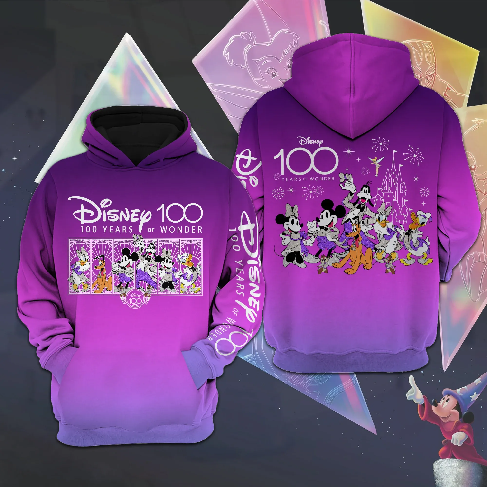 Disney Years Purple Type 593 Hoodie Outfit Luxury Fashion Brand