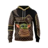 Louis Vuitton Yoda Brown Black Type 562 Luxury Hoodie Fashion Brand Outfit