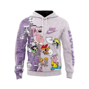 Nike Cartoon Just Do It Violet Type 547 Luxury Hoodie Outfit Fashion Brand