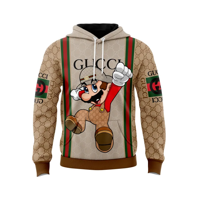 Gucci Mario Beige Type 513 Luxury Hoodie Outfit Fashion Brand