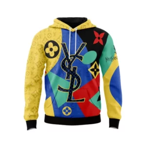 Louis Vuitton Yves Saint Laurent Multicolor Type 482 Hoodie Fashion Brand Luxury Outfit