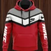 Nike Red White Type 475 Hoodie Outfit Luxury Fashion Brand