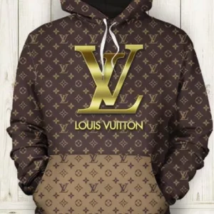 Louis Vuitton Golden Brown Type 451 Luxury Hoodie Outfit Fashion Brand