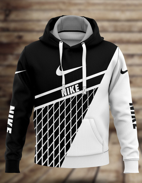 Nike Geometric Type 384 Hoodie Outfit Luxury Fashion Brand