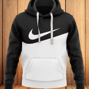 Nike Black White Type 376 Luxury Hoodie Outfit Fashion Brand