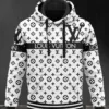 Louis Vuitton White Type 373 Luxury Hoodie Fashion Brand Outfit