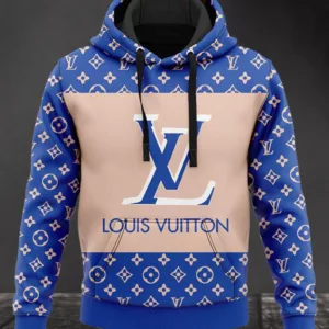 Louis Vuitton Blue Lv Type 367 Hoodie Outfit Luxury Fashion Brand