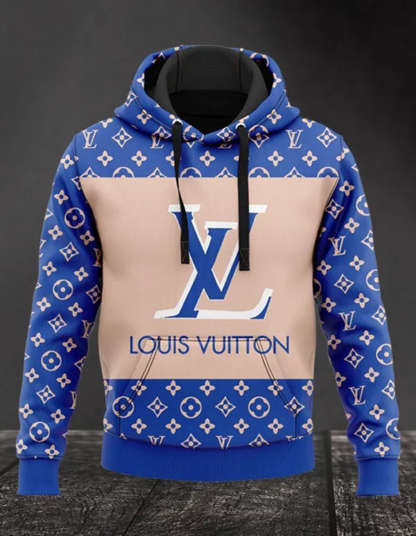 Louis Vuitton Blue Lv Type 367 Hoodie Outfit Luxury Fashion Brand