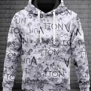 Louis Vuitton Grey Type 366 Hoodie Outfit Fashion Brand Luxury